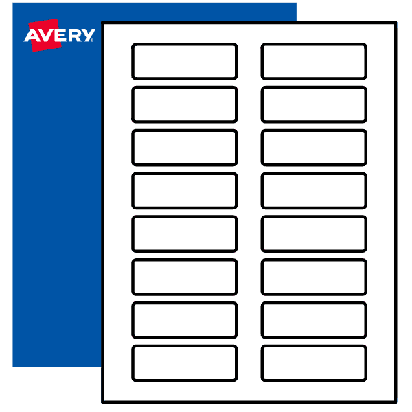 1 X 3 Blank Rectangle Labels Print To The Edge Avery