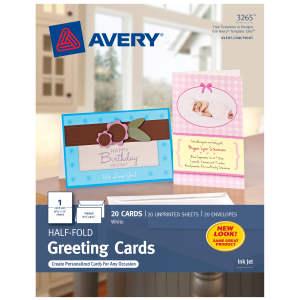 Half-Fold Greeting Cards with Envelopes