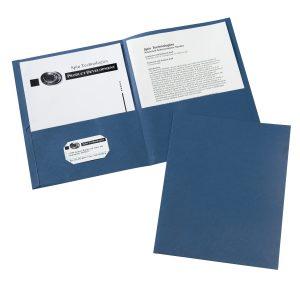 Two Pocket Folders, 25 ct, Dark Blue