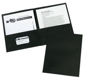 Two Pocket Folders, 25 ct, Black