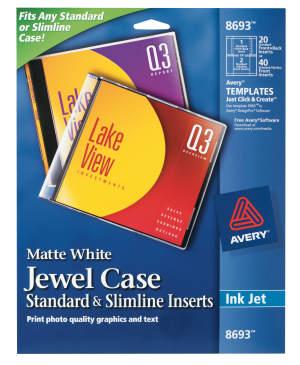 Jewel Case Standard Slimline Inserts