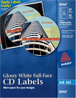 Full-Face CD/DVD Labels