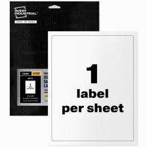 White Adhesive Vinyl Signs, 25ct, 7" x 10"