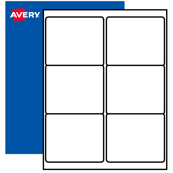 31/3" x 4" Printable Labels By the Sheet in 25 Materials Avery