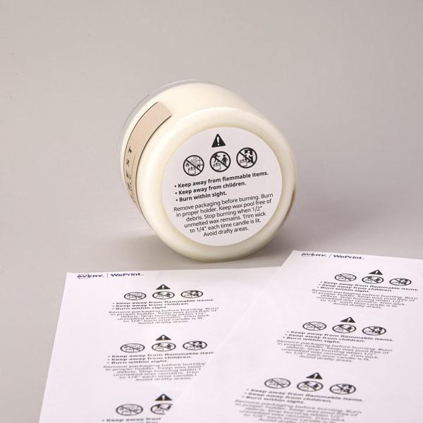 100 Wax Melt Warning Labels : Handmade Products 