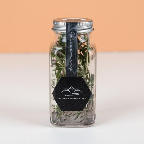 Spice Bottles Empty Glass with Labels 4 Oz - 14 Piece Spice Jars