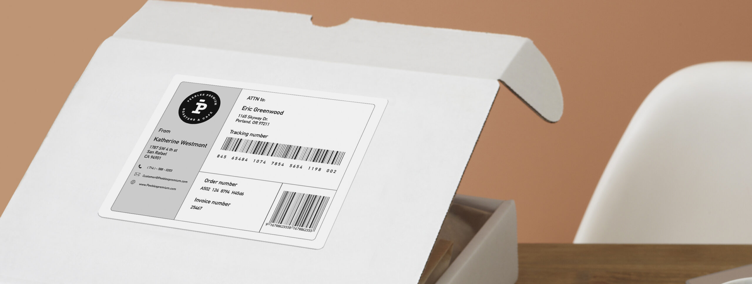 What is a shipping label?