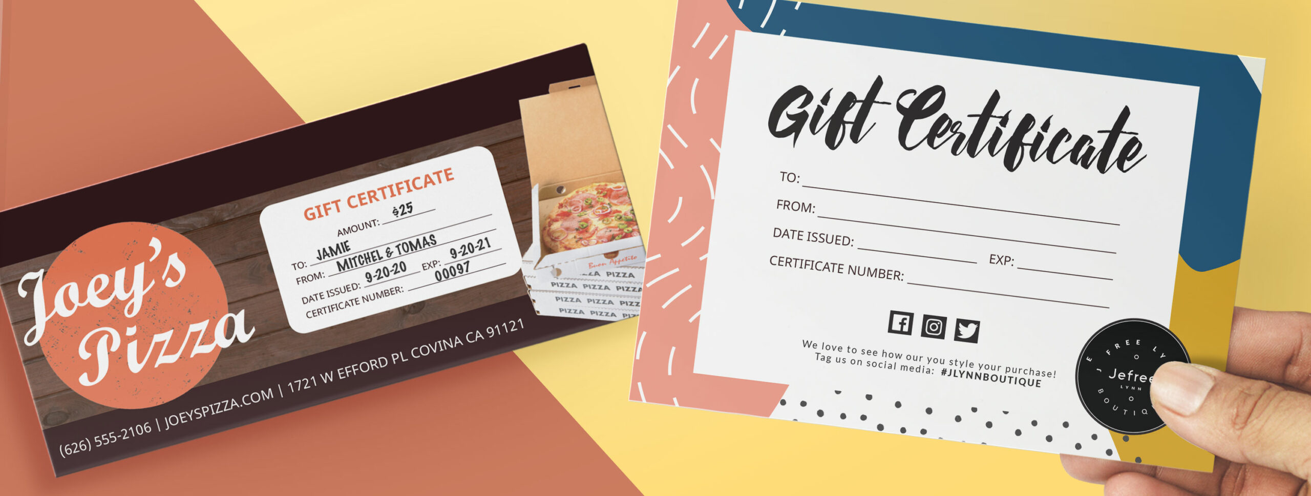 template gift certificate