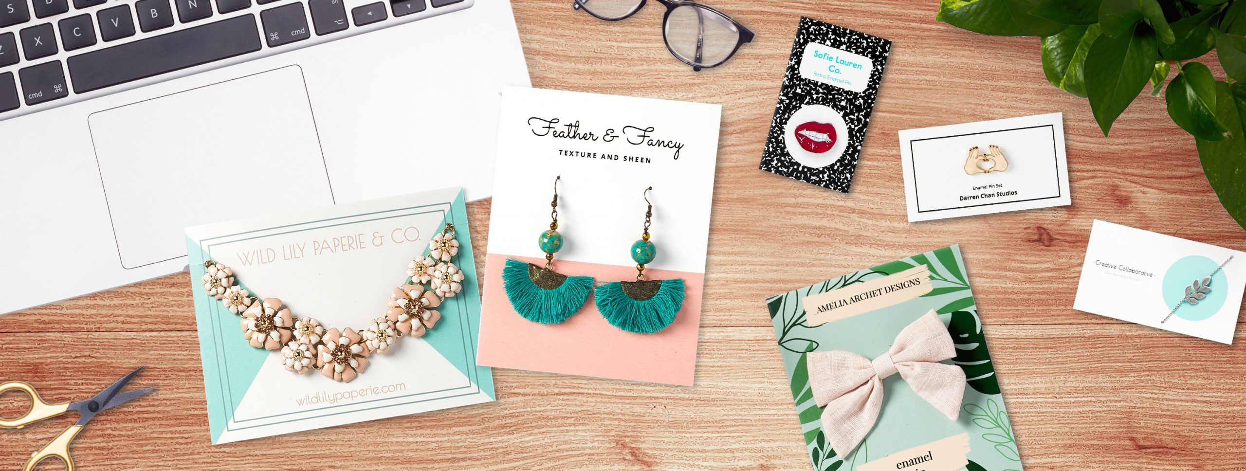 how to make your own jewelry display cards - avery