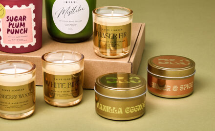 New Holiday Candle Scents and Label Designs